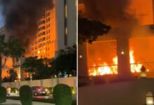 Se incendia hotel de lujo en Dubái tras oleada de ataques en la región