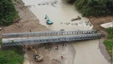 Autoridades supervisan obras para restituir el paso vehicular entre Mérida y Táchira