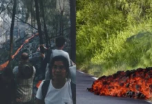 Volcán en Francia cumple un mes en erupción y amenaza carreteras