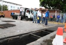 Inician plan de reparación de alcantarillas en la avenida La Paz