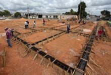 Avanza la nueva iglesia Virgen del Valle en el sector 23 de Enero