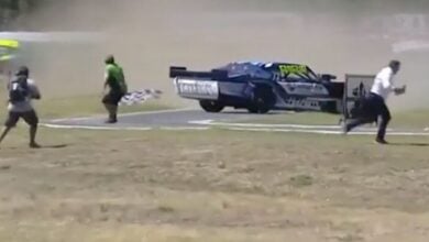 Auto se despistó y casi provoca tragedia en automovilismo argentino
