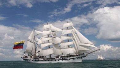 El Buque Escuela Simón Bolívar zarpa este sábado desde La Guaira