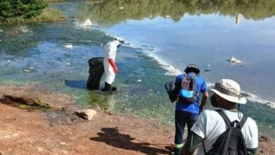 Voluntarios extraen 1,3 toneladas de residuos en Laguna en Lechería