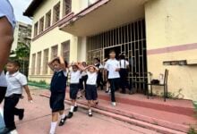 Realizan simulacro de desalojo en la Escuela República del Uruguay