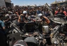 Ataque aéreo israelí deja dos palestinos muertos al sur de la Franja de Gaza