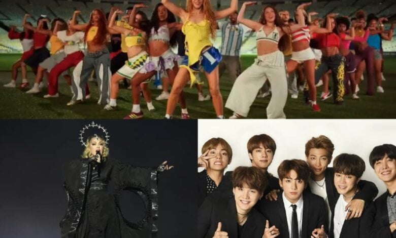 Shakira, Madonna y BTS encabezarán el primer show de medio tiempo en una final del Mundial