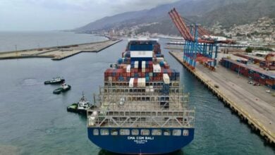 Puerto de La Guaira recibe al CMA CGM BALI, el buque de carga más grande en la historia marítima del país