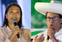 Keiko Fujimori lidera la intención de voto con 36 % frente al 30 % de Roberto Sánchez en Perú