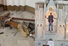 Vandalismo en Colombia: Hombre destruye imágenes sagradas en una iglesia