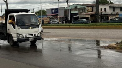 Filtración de agua en el elevado de Boquerón amenaza la recién colocada capa asfáltica