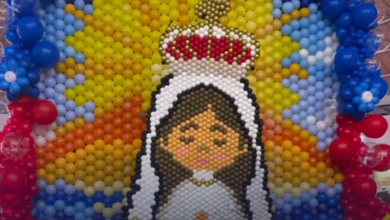 Inauguran en Margarita un mural con 20 mil globos en honor a la Virgen del Valle