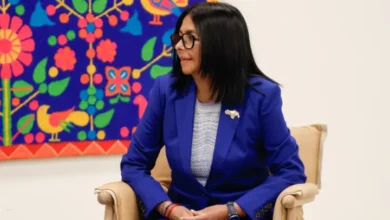 Delcy Rodríguez se reúne con el primer ministro de Países Bajos Rob Jetten