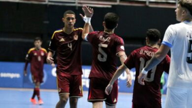 Venezuela iguala 3-3 ante Uruguay en un electrizante debut del suramericano de fútbol sala sub-20