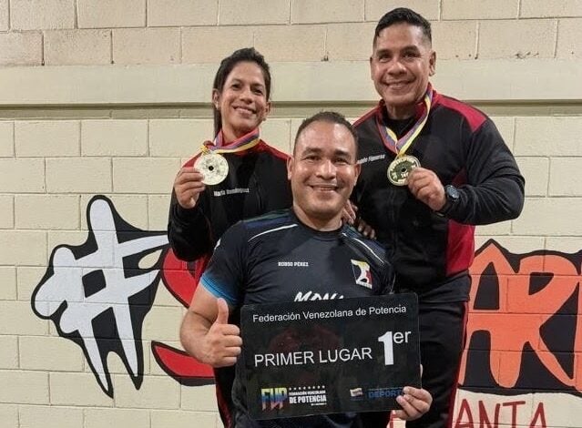 Monagas brilla en nacional de potencia con Rubén Figueroa y María Domínguez
